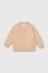 Detská bunda bomber Calvin Klein Jeans ružová farba, IN0IN00246