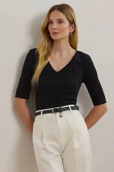 Bavlnené tričko Lauren Ralph Lauren