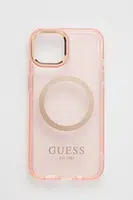 Puzdro na mobil Guess iPhone 14 6,1" ružová farba
