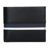 Pánská kožená slim peněženka Calvin Klein Alf - černo-modrá