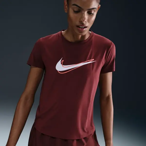 Nike One Swoosh Womens Dri-FIT Short-Sleeve Running Top S