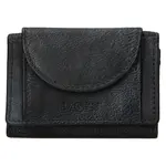 Dámská kožená slim peněženka Lagen Mellba - černo-modrá