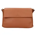 Dámska kožená crossbody kabelka Italia Darina - hnedá