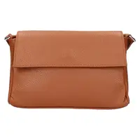 Dámska kožená crossbody kabelka Italia Darina - hnedá