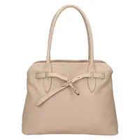 Dámská kožená kabelka Italia Sára - béžová