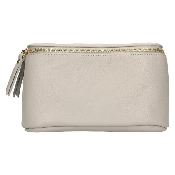 Dámska kožená ľadvinka Italia Milagros - svetlo šedá