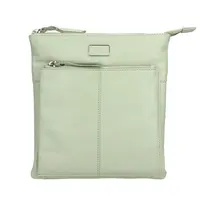 Dámska kožená crossbody kabelka Lagen Amara - zelená