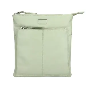 Dámska kožená crossbody kabelka Lagen Amara - zelená