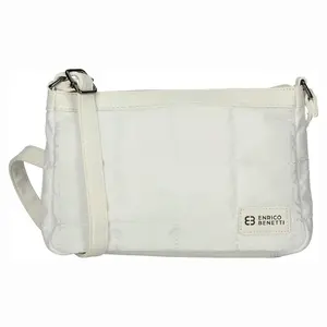 Elegantná prešívaná dámska crossbody kabelka Enrico Benetti Beátes - biela