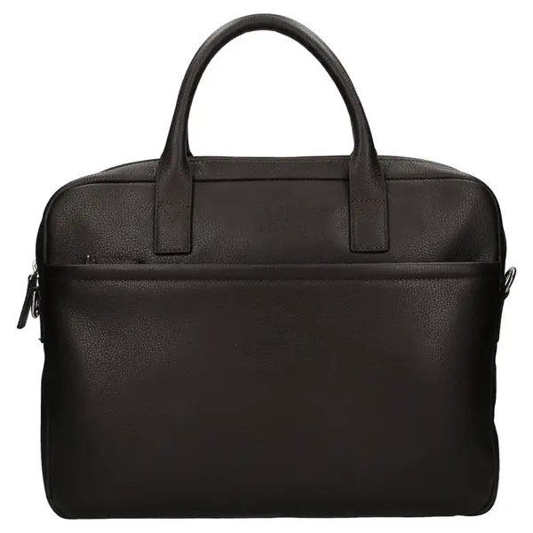 Kožená taška na notebook Katana Talin - tmavo hnedá