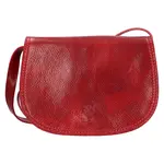 Dámská kožená crosbody kabelka Italia Yvone - červená