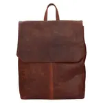 Vintage dámský kožený batoh Greenwood Marta - hnědá