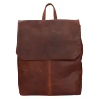 Vintage dámský kožený batoh Greenwood Marta - hnědá