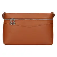 Dámská kožená crossbody kabelka Italia Benea - hnědá