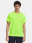 Pánské tričko Under Armour UA LAUNCH SHORTSLEEVE-YLW - Pánské