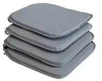 Sada podsedákov na stoličky (4 ks) Lola 38x38 cm, strieborná%