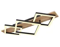 Stropné LED osvetlenie Beatrix 61 cm, kov/drevo%
