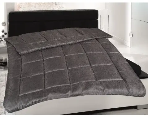 Prikrývka Sienna 140x200 cm, antracitová%