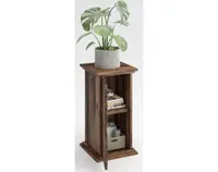 Skrinka v optike stĺpa Essex 1, výška 58 cm, vintage optika dreva%