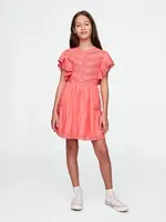 GAP Dětské šaty s krajkou - Holky