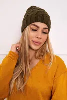 marka niezdefiniowana Fleecová čepice Agnes K239 khaki