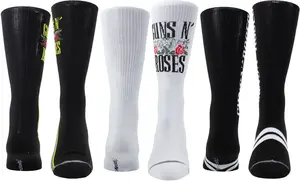 Perri's Leathers Guns N Roses Guitar Tin Socks 3 Pack Set 019 One Size