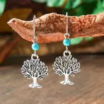 Bohemian Style Alloy Acrylic Dangle Earrings