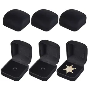 Plastic Cover with Velvet Brooch Packing Boxes