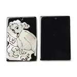 Opaque Sleeping Human Pattern Acrylic Pendants