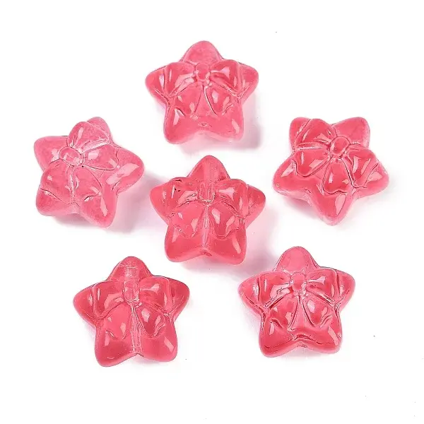 Transparent Spray Paint Glass Beads