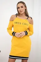 Šaty Tres Chic hořčičné