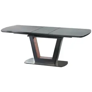 Rozkladací stôl Bilotti 160/200x90cm Antracit Mat/Orech