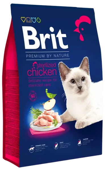 Brit Premium by Nature Cat Sterilized Chicken 8kg