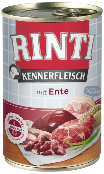 Konzerva Rinti Kennerfleisch kachní srdce 400g