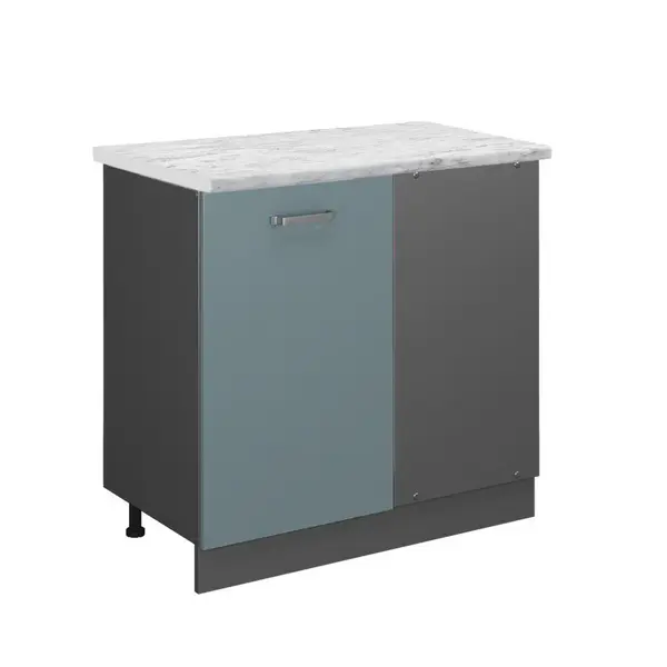 Vicco ROHOVÁ SKŘÍŇKA R-Line Modrošedá 86 cm PD Mramor