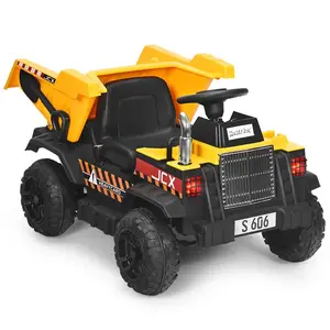 COSTWAY DĚTSKÝ TRAKTOR 12V žlutý