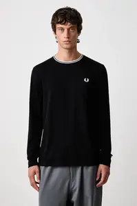 Fred Perry  tričko s dlouhým rukávem pánské bavlněné