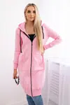 D8m Long Insulated Hooded Sweatshirt - Light Pink