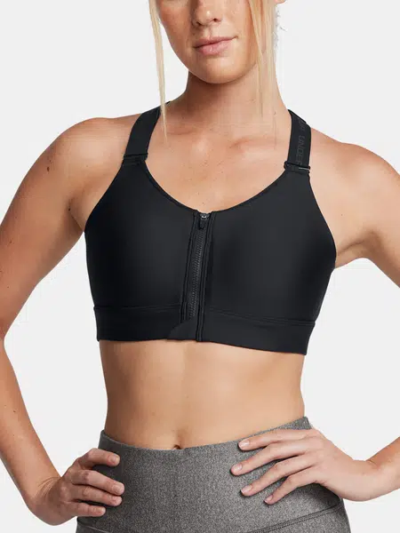 Women's bra Under Armour UA Infinity High Zip 2.0 Bra-BLK - Women's
