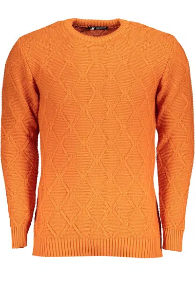 US GRAND POLO MEN'S ORANGE SWEATER
