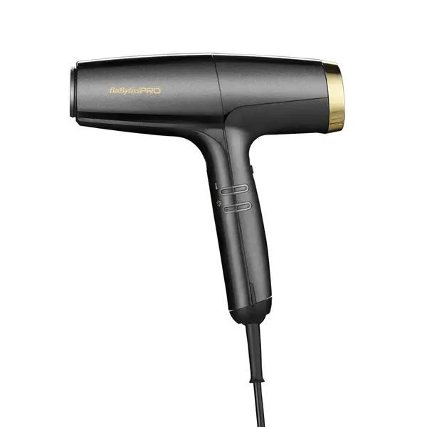 BaByliss PRO Profesionální vysokorychlostní fén na vlasy Falco Grey & Gold BAB8550E