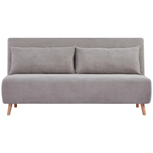 MID.YOU ROZKLÁDACÍ POHOVKA, textil, šedá