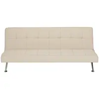 P & B ROZKLÁDACÍ POHOVKA, textil, krémová