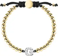 La Petite Story Bicolor náramek s písmenkem "G" LPS05ARR13