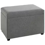 TRUHLOVÁ LAVICE, textil, kompozitní dřevo, 58/42/39 cm