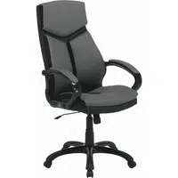 Carryhome OTOČNÁ ŽIDLE, vzhled kůže, šedá, černá