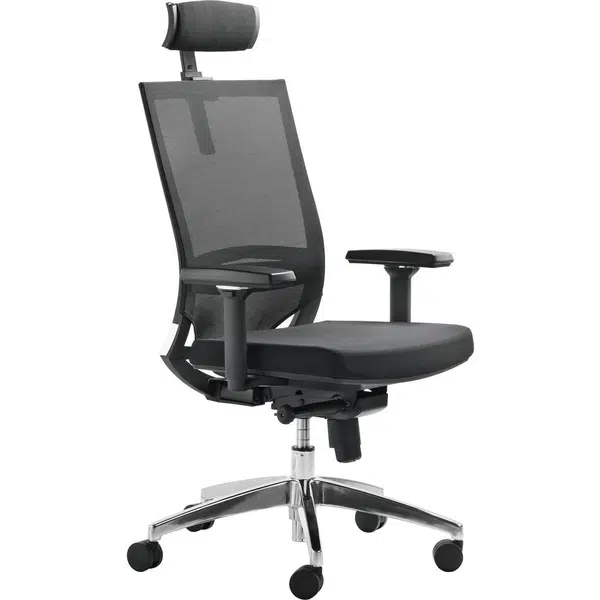 XXXL OTOČNÁ ŽIDLE, tkaná látka, černá