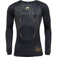Venum SERPENTI LONG SLEEVE RASHGUARD Kompresné tričko, čierna, veľkosť