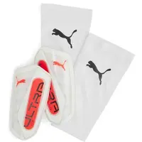 Puma ULTRA FLEX SLEEVE Detské futbalové chrániče, biela, veľkosť