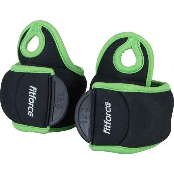 Fitforce WRIST WEIGHT Záťaž na ruky, čierna, veľkosť 1 KG